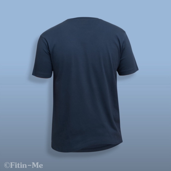 Fitin-Me Mens Classic Crew Neck T-Shirt - Supima Cotton - Midnight Navy - Image 2