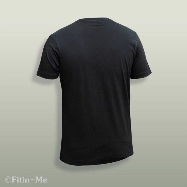 Fitin-Me Mens Classic Crew Neck T-Shirt - Supima Cotton - Classic Black - Image 2